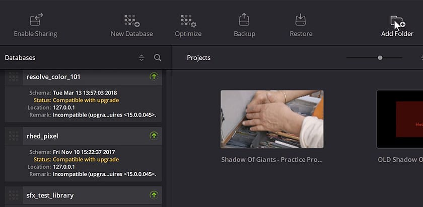 How to use the DaVinci Resolve Project Server App