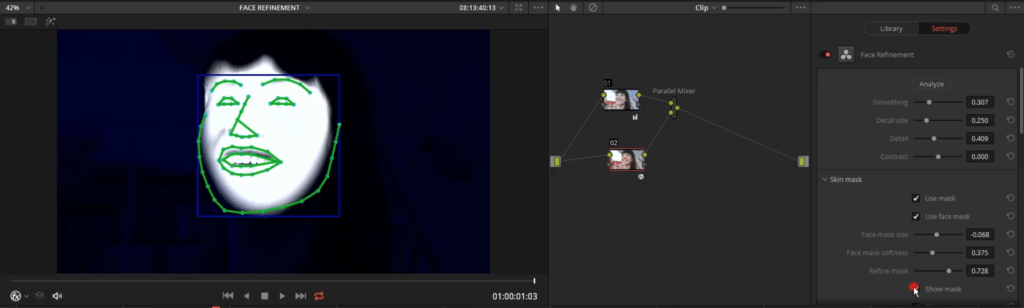 DaVinci Resolve 14 Face Refinement plug-in