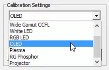 The generic offsets that ship with Lightspace and are available to use with the i1 Display Pro OEM