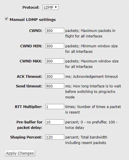 LDMP Settings