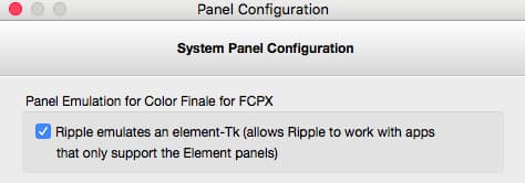 Uncheck this box to declare the Ripple itself (but some manual settings will be required)