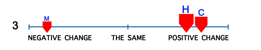 Scales showing how I personally weight each value