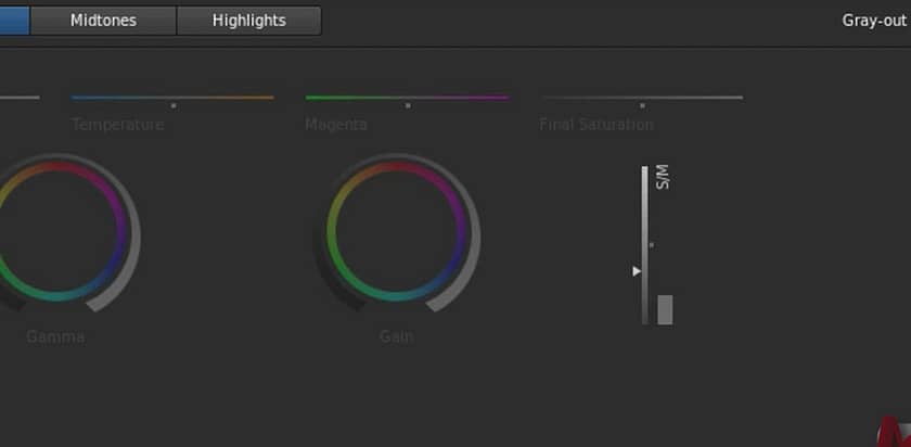 Tonal Range Sliders in SpeedGrade CC