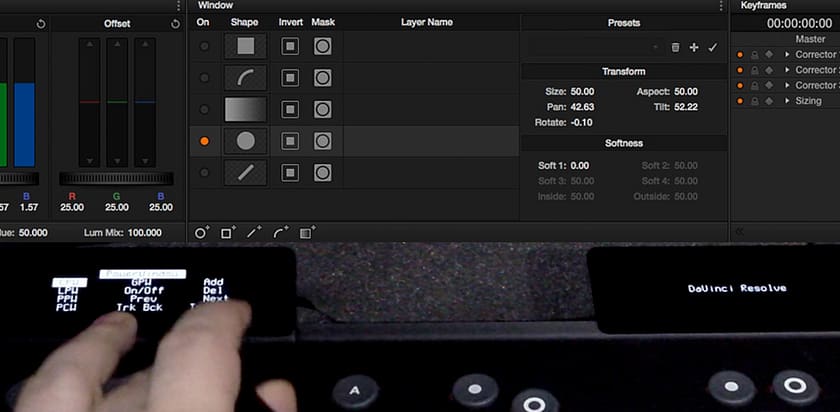 Using the Tangent Element with DaVinci Resolve 10
