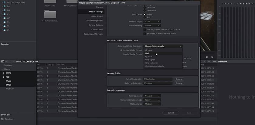How to use DaVinci Resolve's proxy workflow?