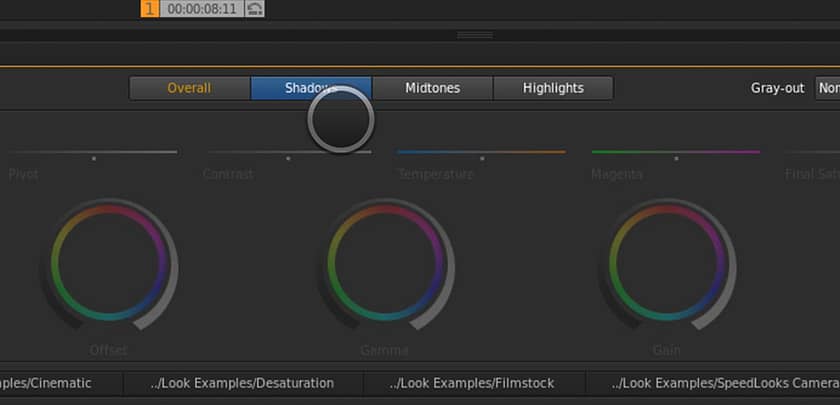 SpeedGrade Color Wheels – Localized Contrast