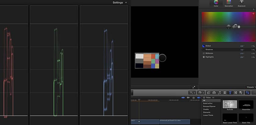 Final Cut Pro X Color Balance Precision
