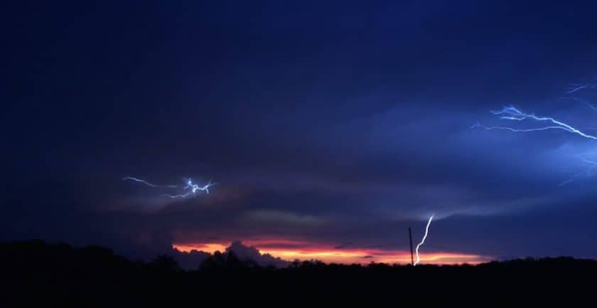 The evening Orlando sky