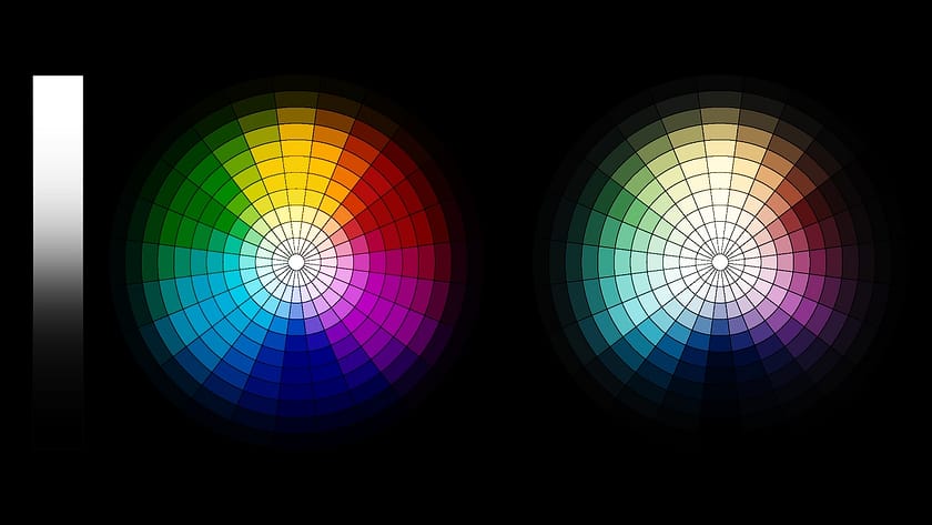A film emulation LUT from Light Illusion LUT applied to the dual hue circle test chart.