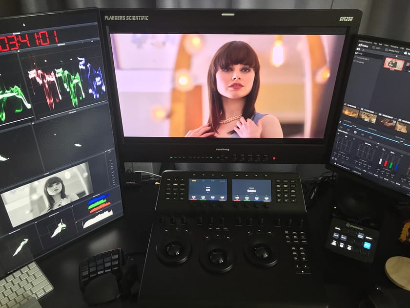 The Resolve Mini Panel & Flanders Scientific DM250 in a Color Suite