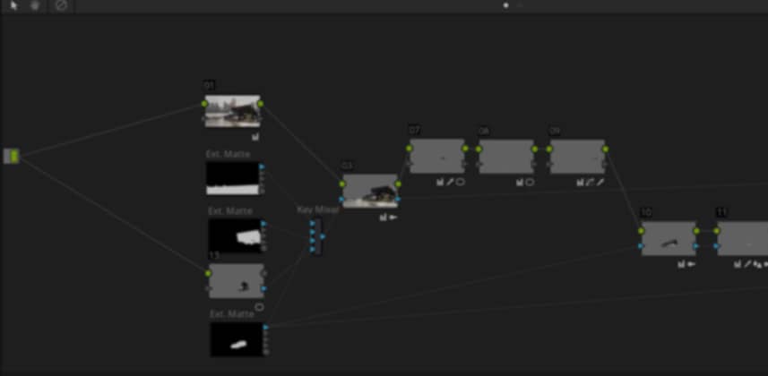 Using the Key Mixer in DaVinci Resolve