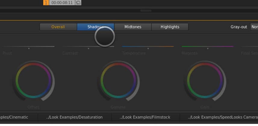 SpeedGrade Color Wheels – Localized Contrast