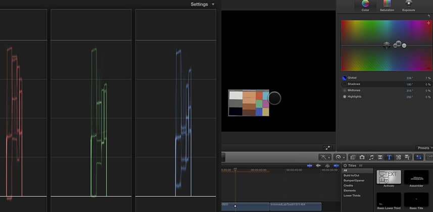 Final Cut Pro X Color Balance Precision