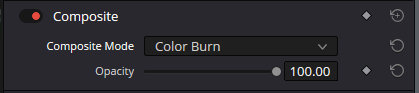 Color Burn Composite Mode Setting