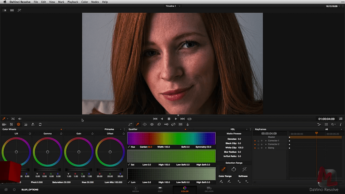 Three Techniques for Smoothing Skin Tones in DaVinci Resolve