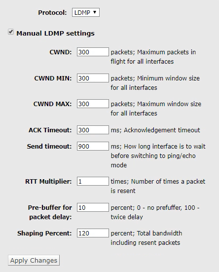 LDMP Settings