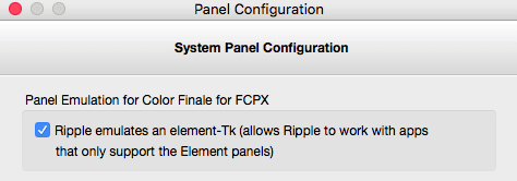 Uncheck this box to declare the Ripple itself (but some manual settings will be required)