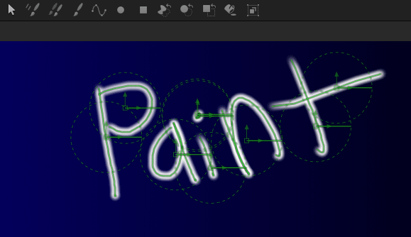 Fusion's paint tool is vector based and non-destructive
