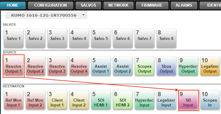 Streambox routing