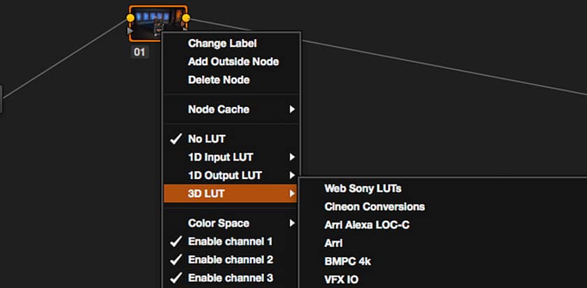 Building A Visual LUT Library In Resolve 11