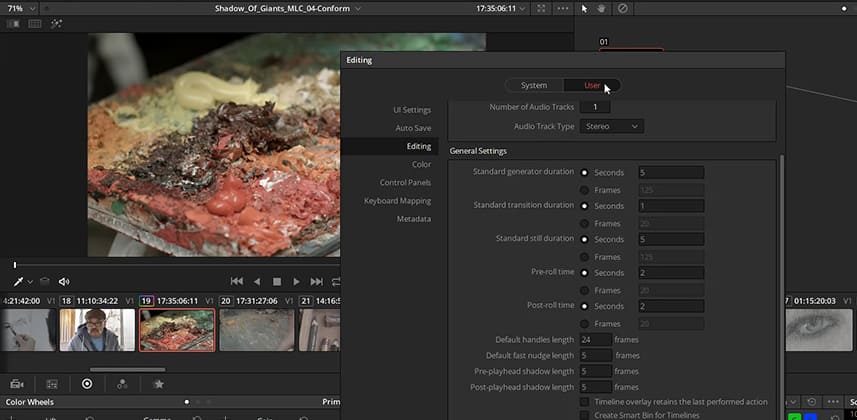 How DaVinci Resolve 14 Public Beta 7 has changed its preferences