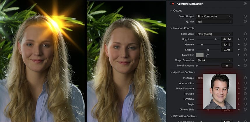 Creating Glows With The Aperture Diffraction Resolvefx Plugin