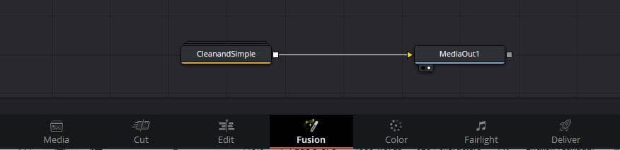 The same Fusion title inside Resolve's Fusion page.